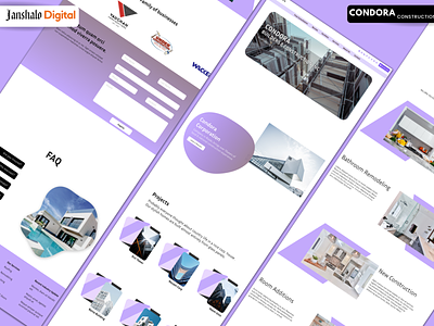 Construction website Ui design for Business