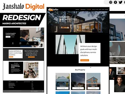 Architecture or Real State or Interior Design website Design architecture banner branding businesswebsite graphic design illustration interior logo realstate ui ux website websites wordpress