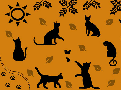 Fondo gatuno 2 ilustration image