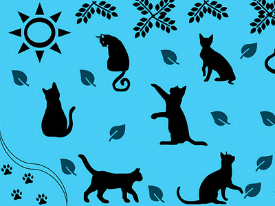 Fondo gatuno 4 ilustration image