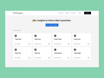 The New Insight Platform at Uber animation platform search tile tiles uber design ui