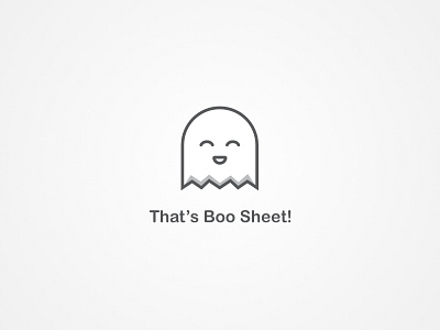That's Boo Sheet! boo ghost halloween line art