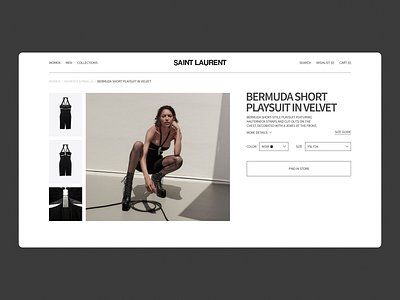 Product page concept clean concept design e commerce fashion minimal minimalism product page ui ux web web design website