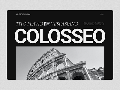 Concept landing page Colosseum