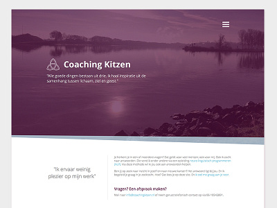 Coaching Kitzen Website purple website