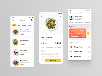 Food Delivery app 2020 trend apps apps design clean creative app design food app minimal ui ux