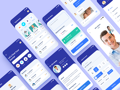 Medical App Design apps apps design awesome black blue clean dashboard design minimal ui ux