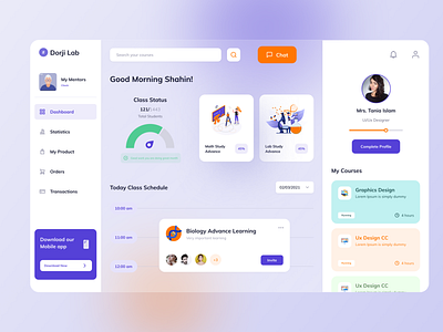 Education Dashboard Design apps dashboard education dashboard education dashboard ui glass dashboard design glassmorphism learning dashboard lms minimal ui ux