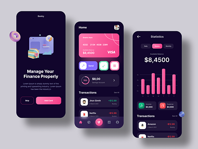 Wallet App design apps apps design budget app clean dashboard finance app ui fintech fintech app ui minimal ui ux wallet app