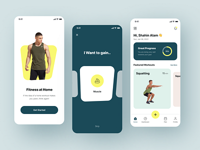 Fitness App Design apps apps design dashboard fitness app design gym health lifestyle minimal sport training ui ux weightloss workout app