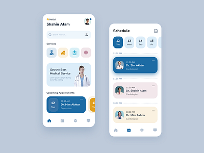 Medical App design app design appointment clean doctor app medical app medicalapp design medicine minimal pill app ui uiux ux