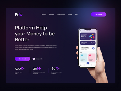 Finance Landing Page