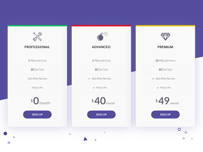 Pricing Table Design