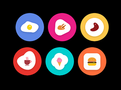 Icon Design app icon burger design icon recipe yummy