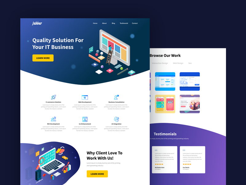 Agency Web Ui by Md Shahin Alam 🔥 on Dribbble