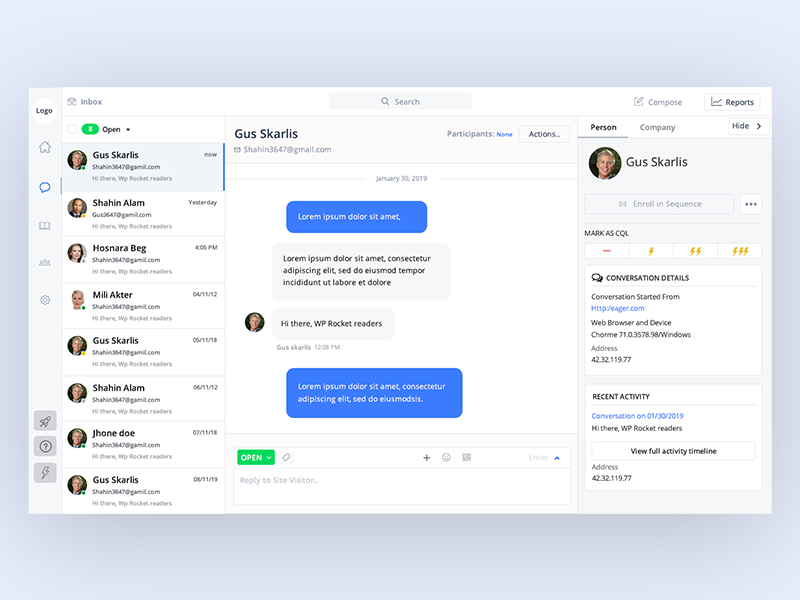 Sales Dashboard Chat Ui
