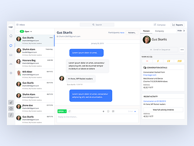 Sales Dashboard Chat Ui chat app chat dashboard chat ui dashboard dashboard ui ui ux