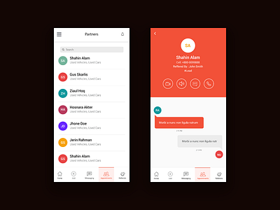 Leads App Ui apps apps design awesome black clean dashboard design flat minimal psd ui ux