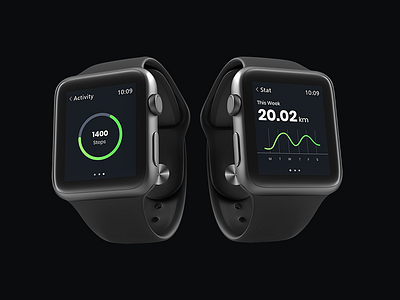 Fitness Ui For Smartwatch apps apps design clean dashboard design minimal smartwatch ui ux