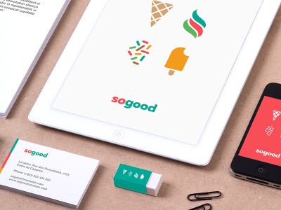 Sogood ice cream store brand mark design graphic design logo logo mark logotype mark minimal logo minimalistic logo symbol