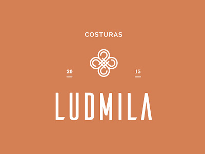 Ludmila Seamstress Branding brand branding lettering logo logotype seamstress