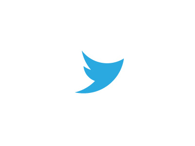 Twitter Minimal Logo brand branding design graphic icon logo logotype mark minimal minimalistic symbol