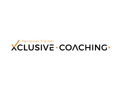 xclusive coaching - Personal Trainer brand branding logo logotype typography