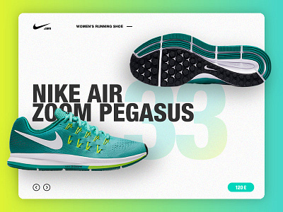 Nike Shoe Info Dashboard - UI dashboard design interface nike shoe ui display user women