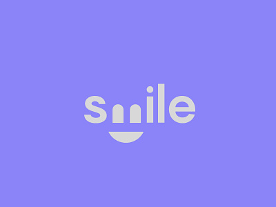Smile! logo logotype minamalistic minimal negative smile space