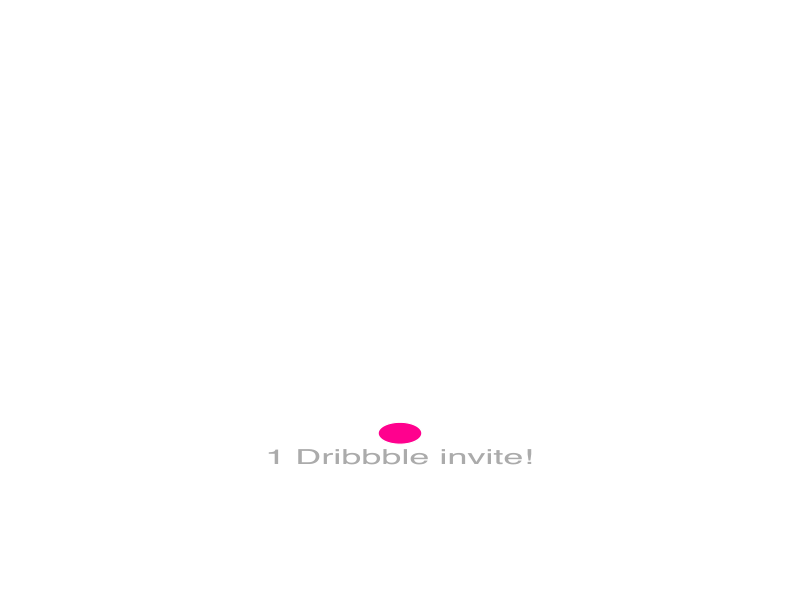 1 Dribbble invite! animation ball dribbble