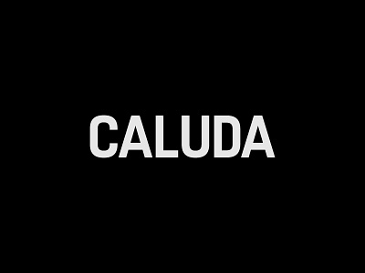 CALUDA fuji sans logotype pangram typeface typography