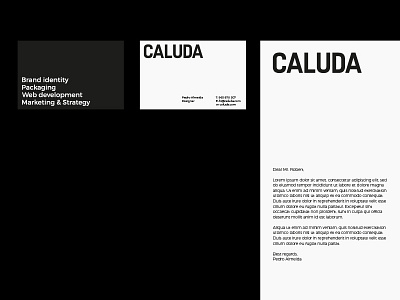 CALUDA - Design Studio branding brands caluda design graphic design logo logotype