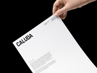 CALUDA - brand design brand branding caluda design graphic design logo logotype studio