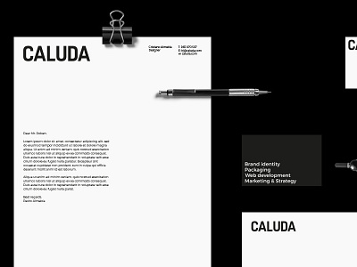 CALUDA - brand design brand branding caluda design graphic design logo logotype studio