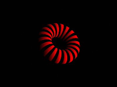 3D ring 3d black hole design donut hole ring