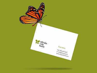 Butterfly + Olives butterfly logo logotype olives