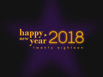 Happy New Year! 2018 graphic design happy new year illustration
