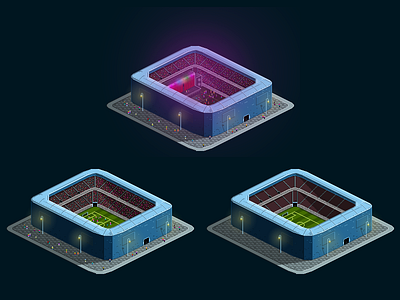 Stadium illustration pixel art