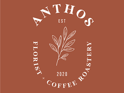 Anthos brand brand design branding branding design coffee florist icon iconography logo logo design logotype typeface typography