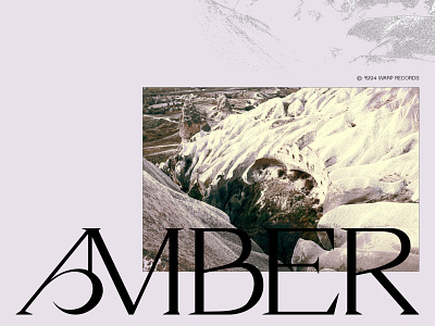 AMBER 1994 aesthetic album art autechre cover cover art custom logo editorial idm logo logotype recordlabel type typography warp