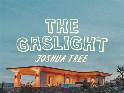 The Gaslight branding california desert design joshua tree logo nicola broderick the gaslight