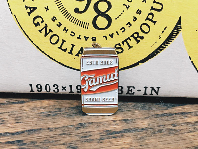 Gamut - Beery Enamel Pin beer cans enamel pins lapel pins retro script type