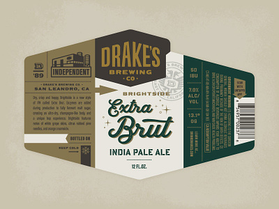 Drake's - Extra Brut beer beer labels brewery champagne drakes drakes brewing ipa sparkle