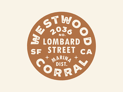 Westwood - Brand Identity badge bar branding california desert san francisco westwood