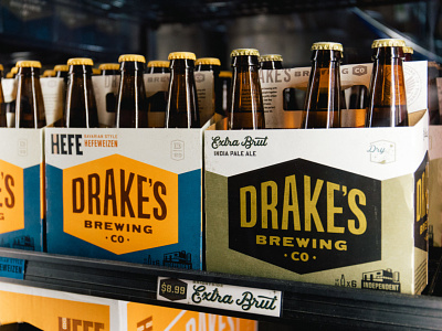 Drake's Brewing - Packaging beer brewery california design drakes retro san francisco