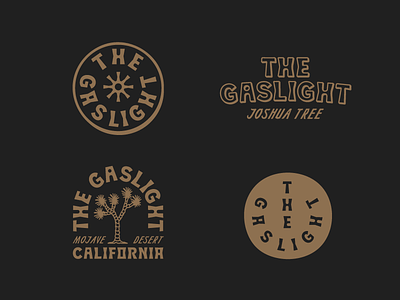 The Gaslight - Branding airbnb branding california desert joshua tree logo nicola broderick retro the gaslight