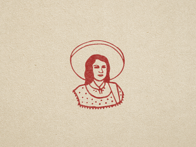 Señorita - Illustration california desert illustration mexican print southwest southwestern stamp women