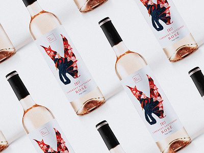 Hi No Tori Rosé 2017 bird branding drink illustration label packaging wine