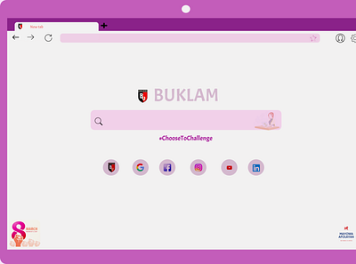 Buklam Browser IWD21 branding design illustration illustrator ui ux web