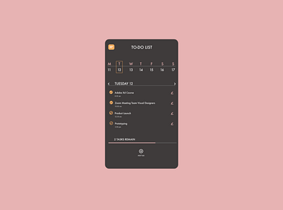 Daily UI 042 - TO-DO LIST 042 app daily 100 challenge dailyuichallenge design to do list ui ux